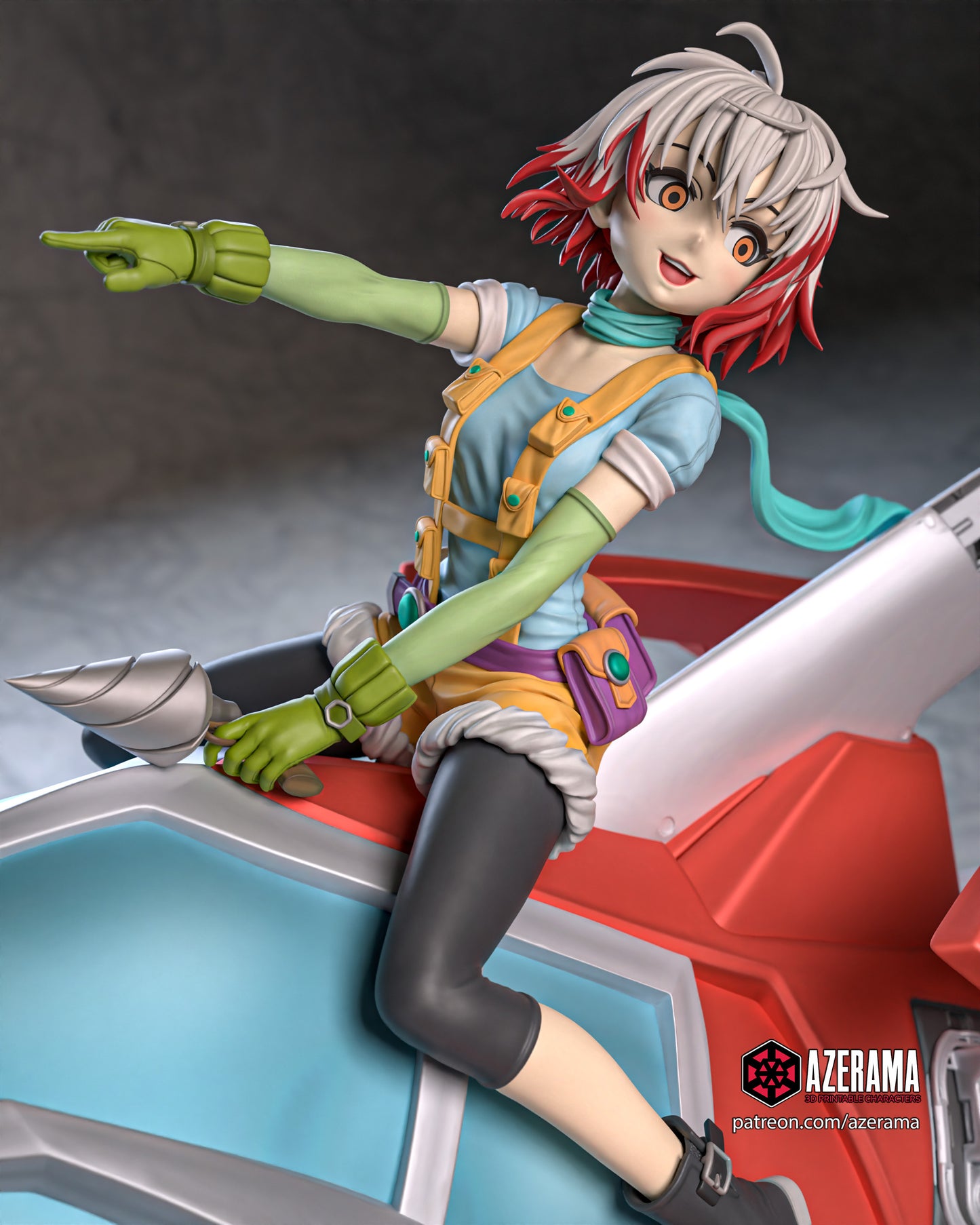 Pascal - Unassembled and Unpainted Garage Kit - Model Designed by Azerama