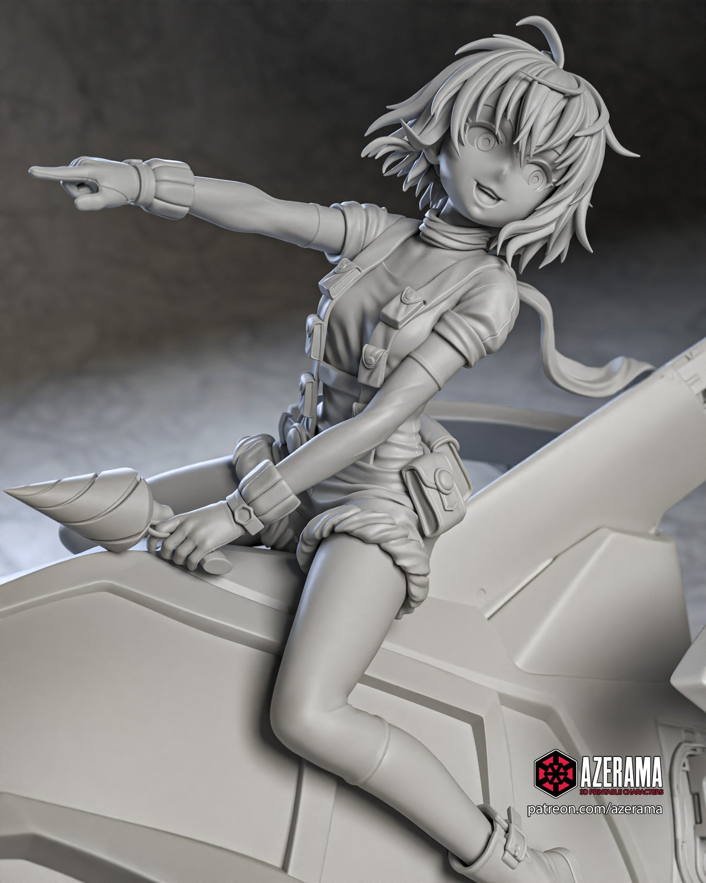 Pascal - Unassembled and Unpainted Garage Kit - Model Designed by Azerama