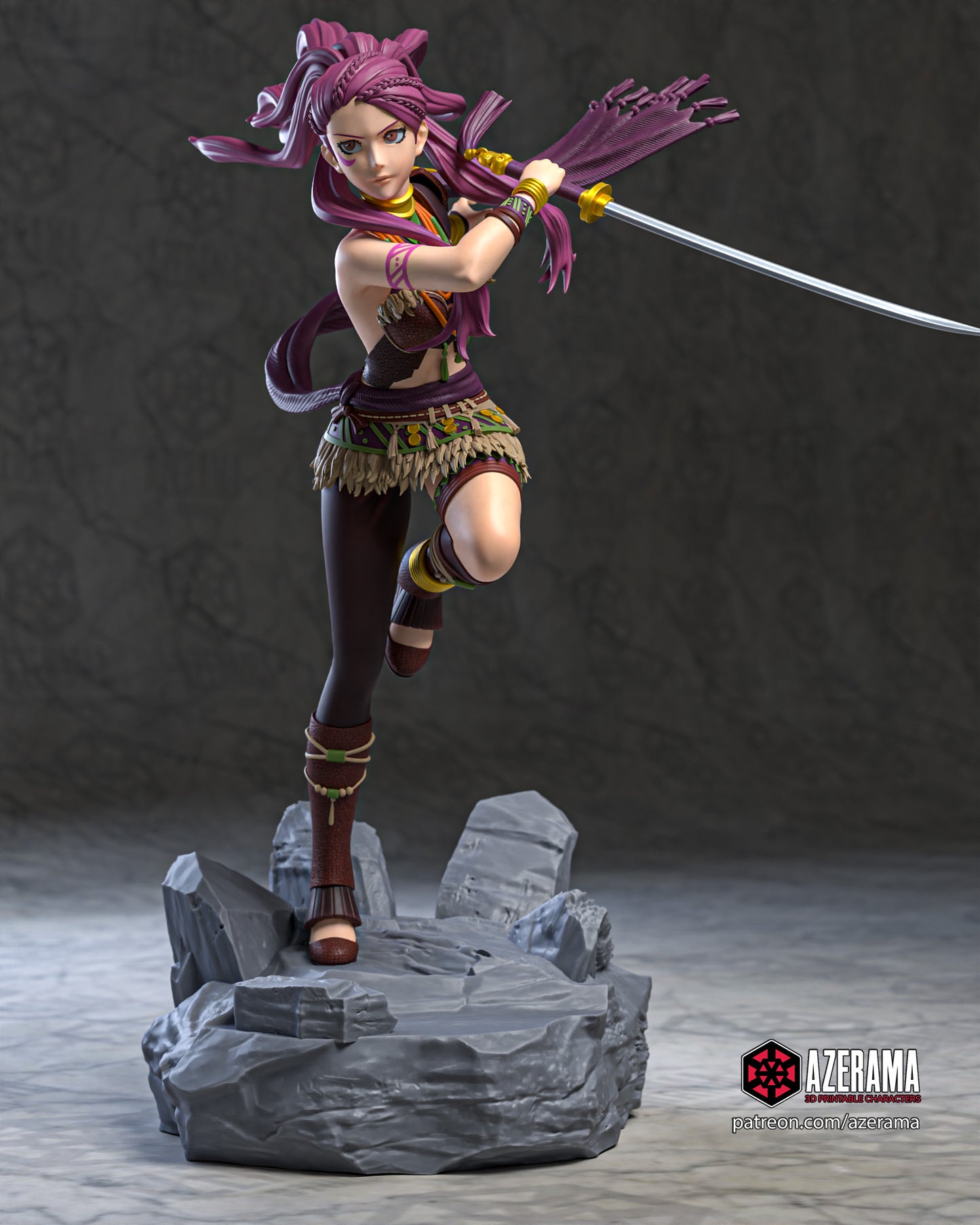 Petra - Unassembled and Unpainted Garage Kit - Model Designed by Azerama