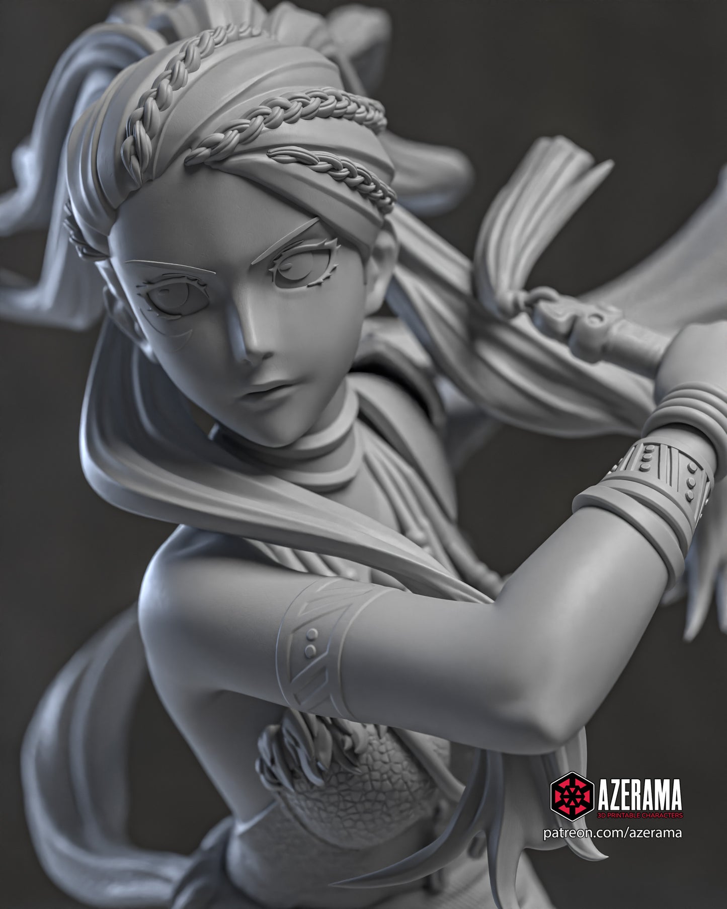 Petra - Unassembled and Unpainted Garage Kit - Model Designed by Azerama