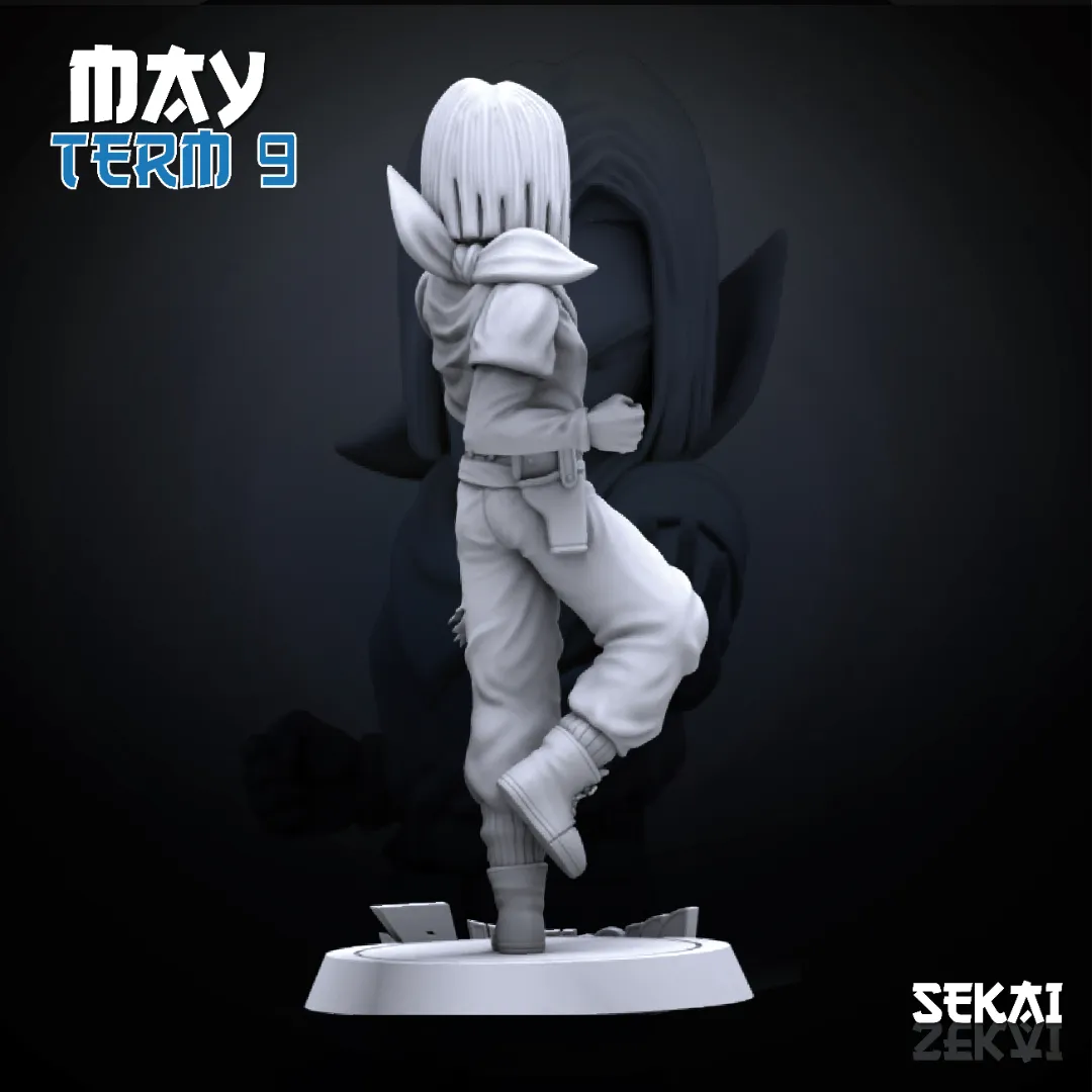 Android #17 and Android #18 - Unassembled and Unpainted Garage Kit - Model Designed by Sekai3D