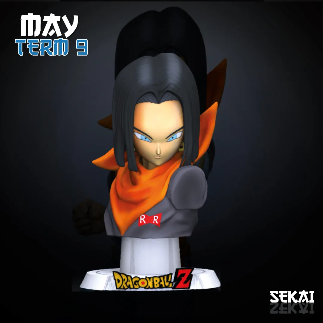 Android #17 and Android #18 - Unassembled and Unpainted Garage Kit - Model Designed by Sekai3D