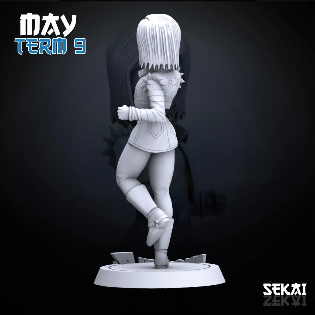 Android #17 and Android #18 - Unassembled and Unpainted Garage Kit - Model Designed by Sekai3D