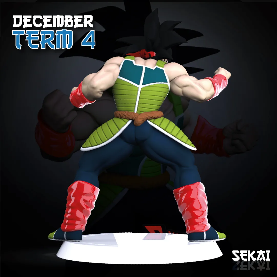 Bardock - Unassembled and Unpainted Garage Kit - Model Designed by Sekai3D