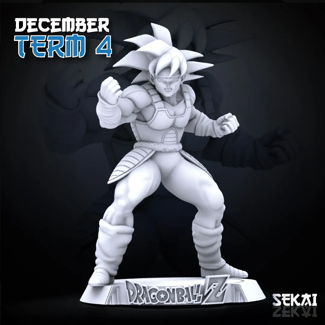 Bardock - Unassembled and Unpainted Garage Kit - Model Designed by Sekai3D