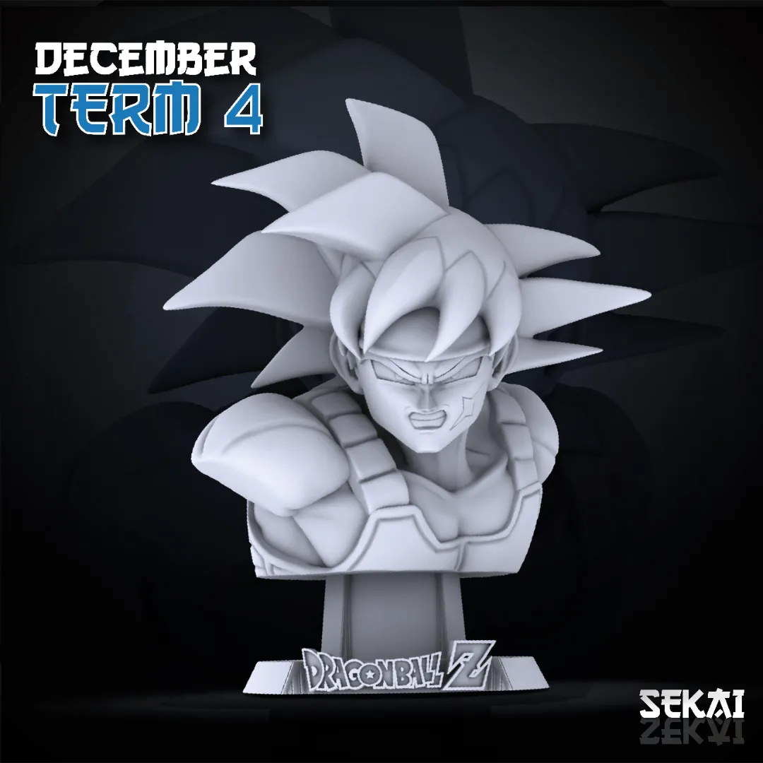 Bardock - Unassembled and Unpainted Garage Kit - Model Designed by Sekai3D