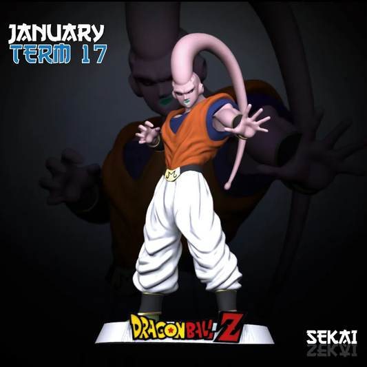 Super Buu (Gohan Absorbed) - Unassembled and Unpainted Garage Kit - Model Designed by Sekai3D