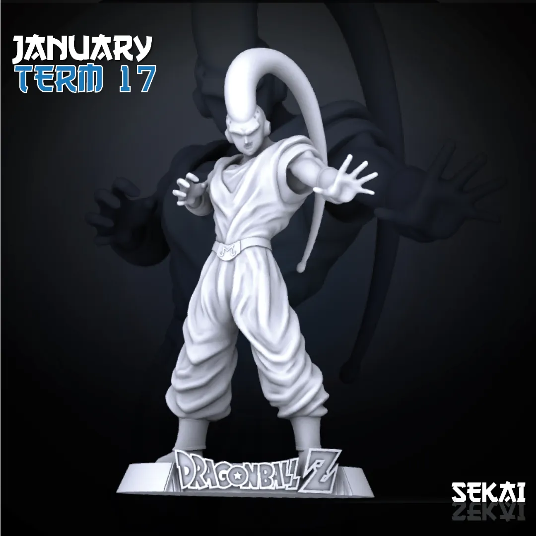 Super Buu (Gohan Absorbed) - Unassembled and Unpainted Garage Kit - Model Designed by Sekai3D