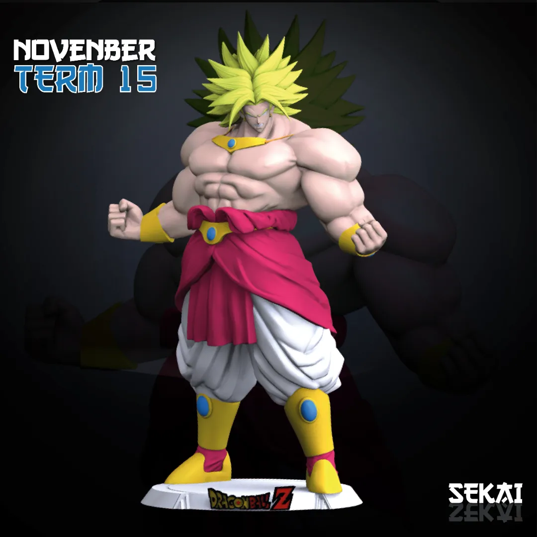 Broly - Unassembled and Unpainted Garage Kit - Model Designed by Sekai3D