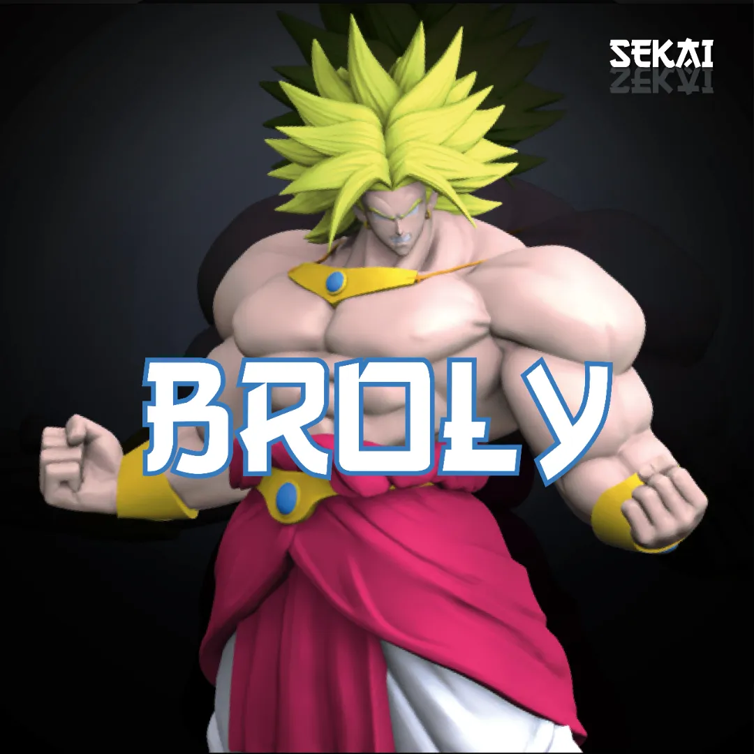 Broly - Unassembled and Unpainted Garage Kit - Model Designed by Sekai3D