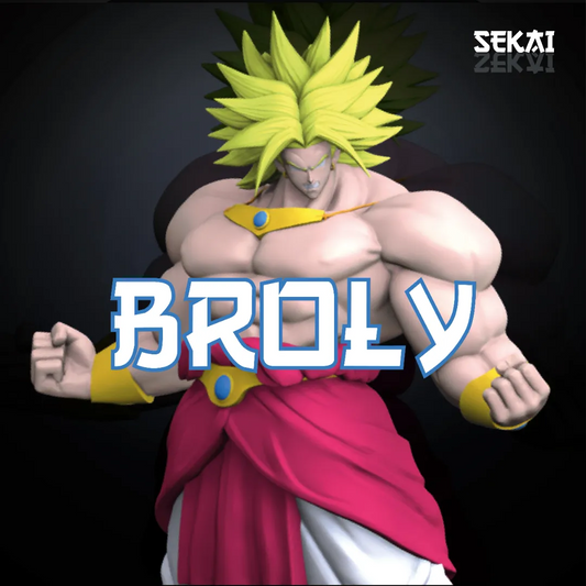 Broly - Unassembled and Unpainted Garage Kit - Model Designed by Sekai3D