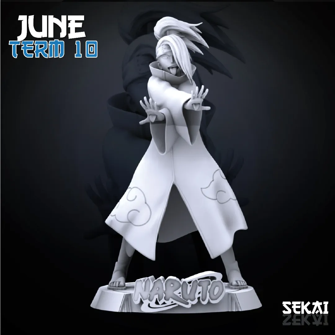 Deidara - Unassembled and Unpainted Garage Kit - Model Designed by Sekai3D