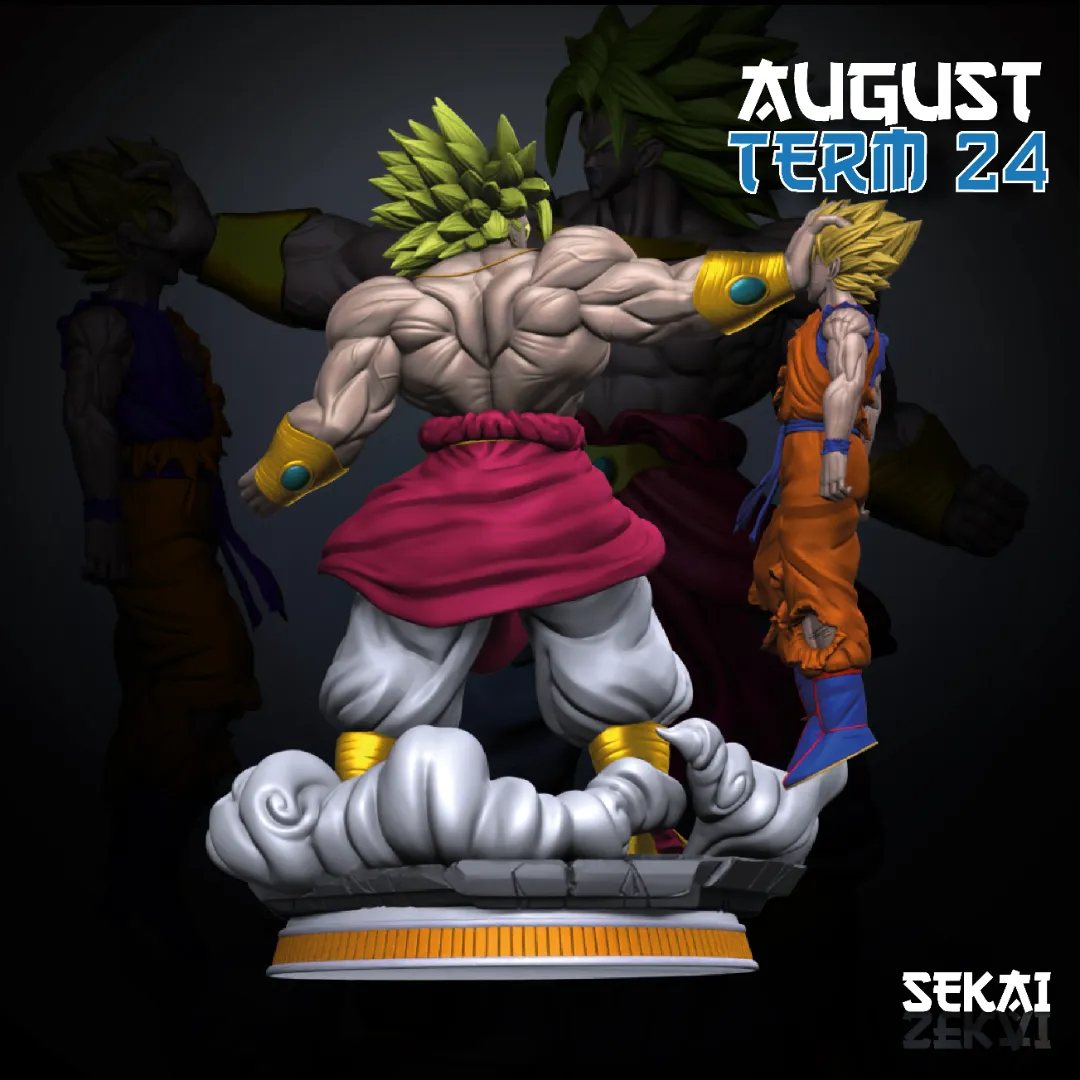 Goku vs Broly - Unassembled and Unpainted Garage Kit - Models Designed by Sekai3D