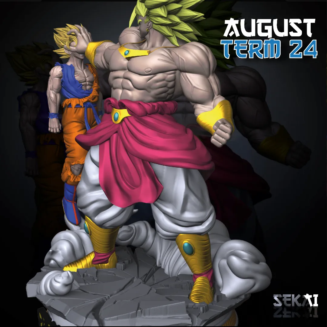 Goku vs Broly - Unassembled and Unpainted Garage Kit - Models Designed by Sekai3D