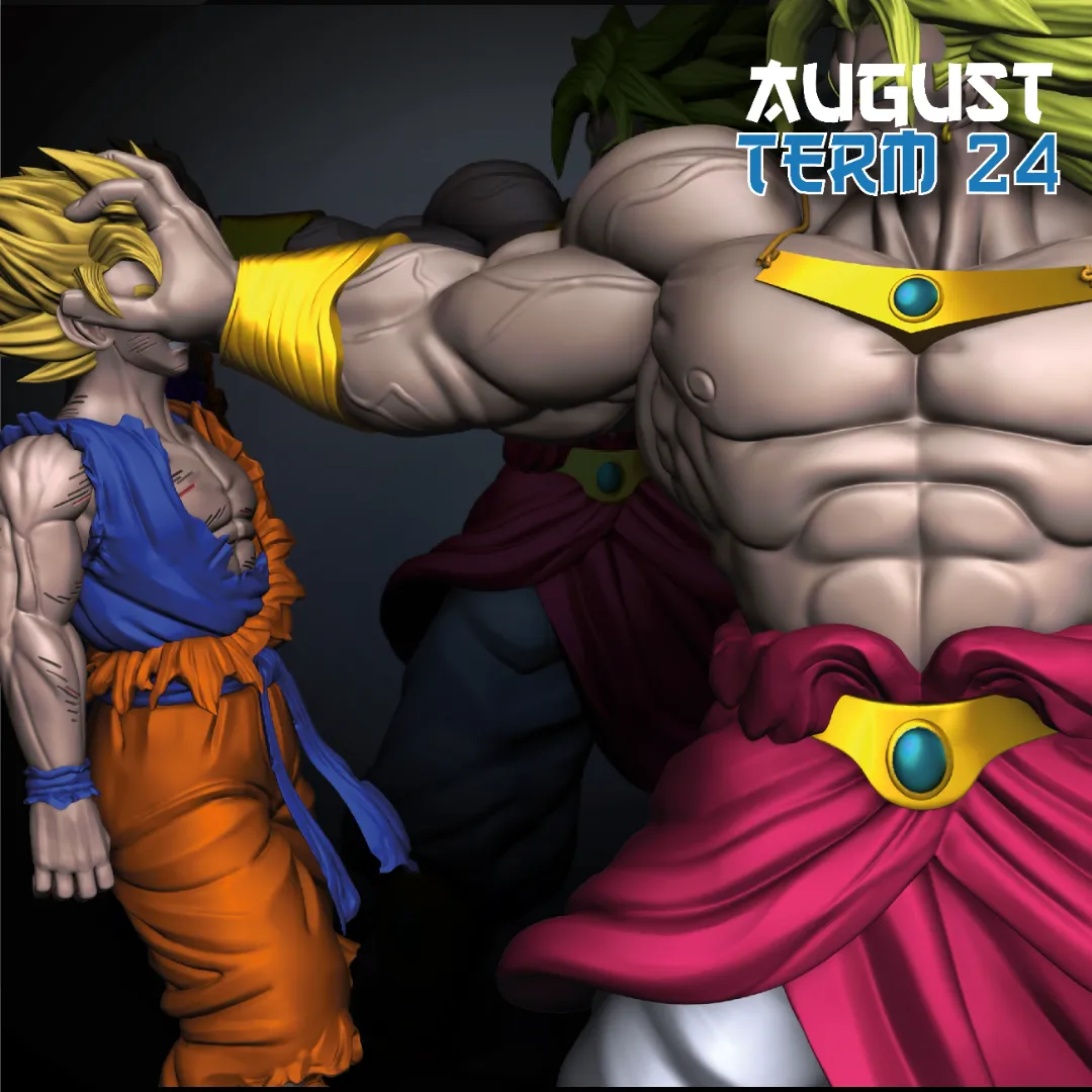 Goku vs Broly - Unassembled and Unpainted Garage Kit - Models Designed by Sekai3D