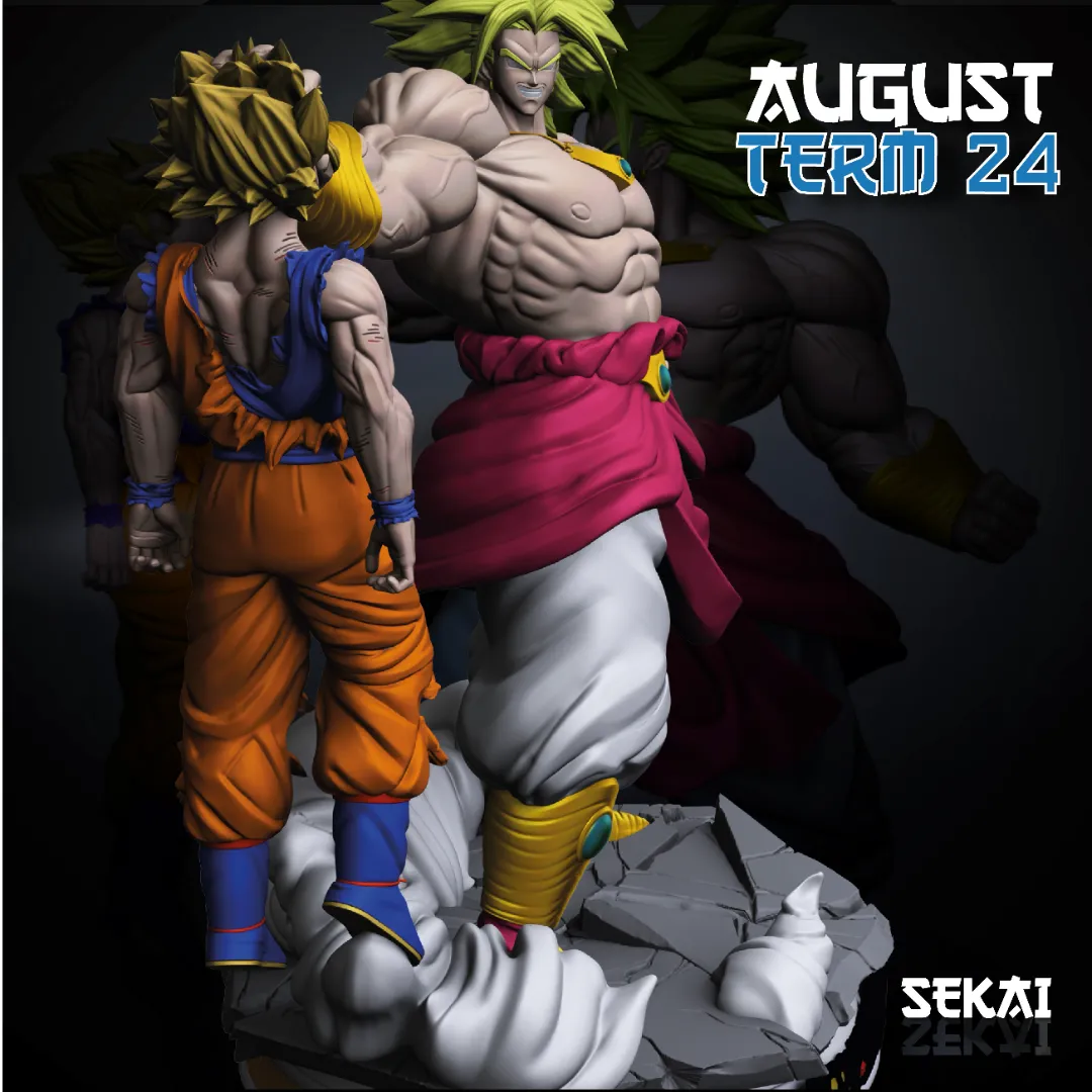 Goku vs Broly - Unassembled and Unpainted Garage Kit - Models Designed by Sekai3D