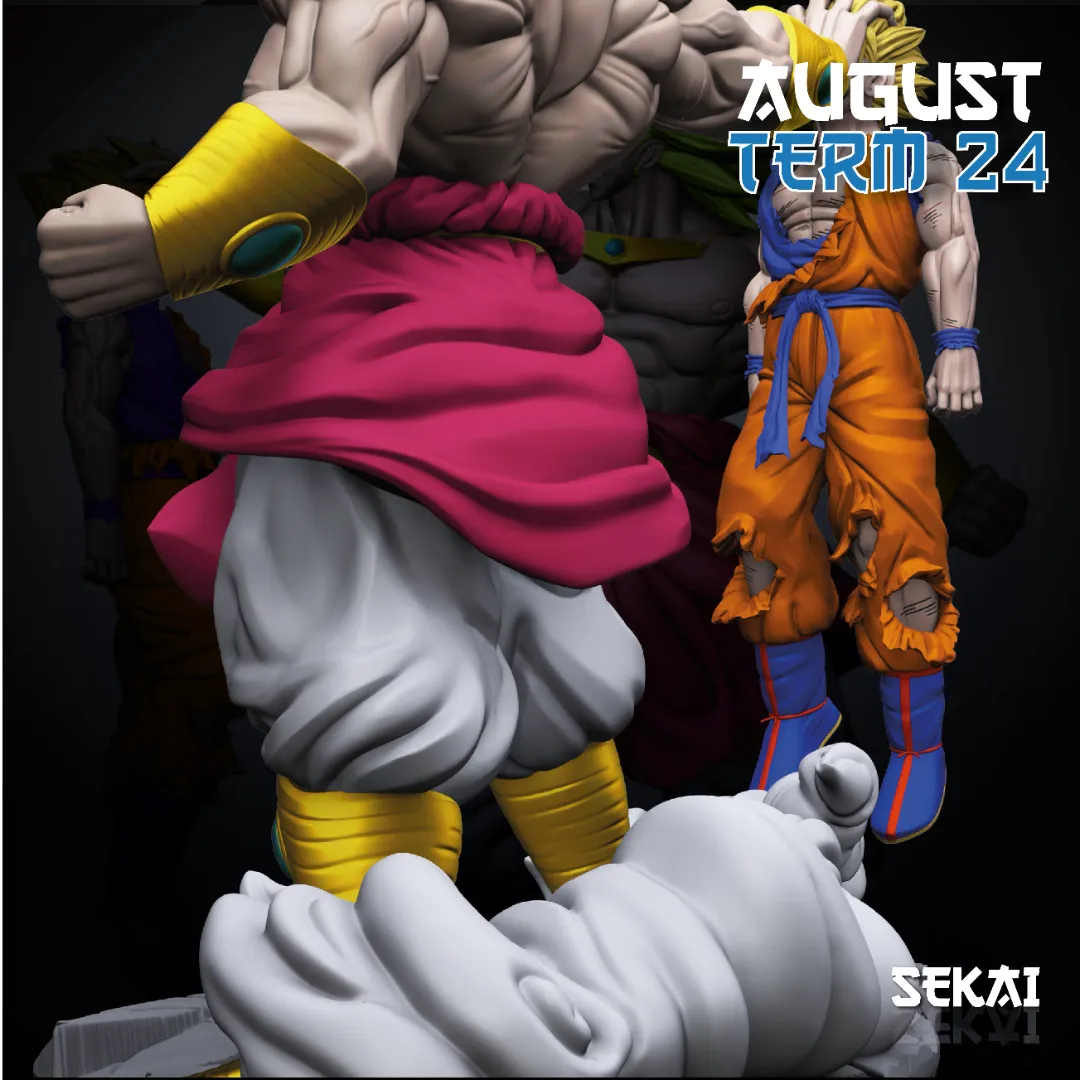 Goku vs Broly - Unassembled and Unpainted Garage Kit - Models Designed by Sekai3D