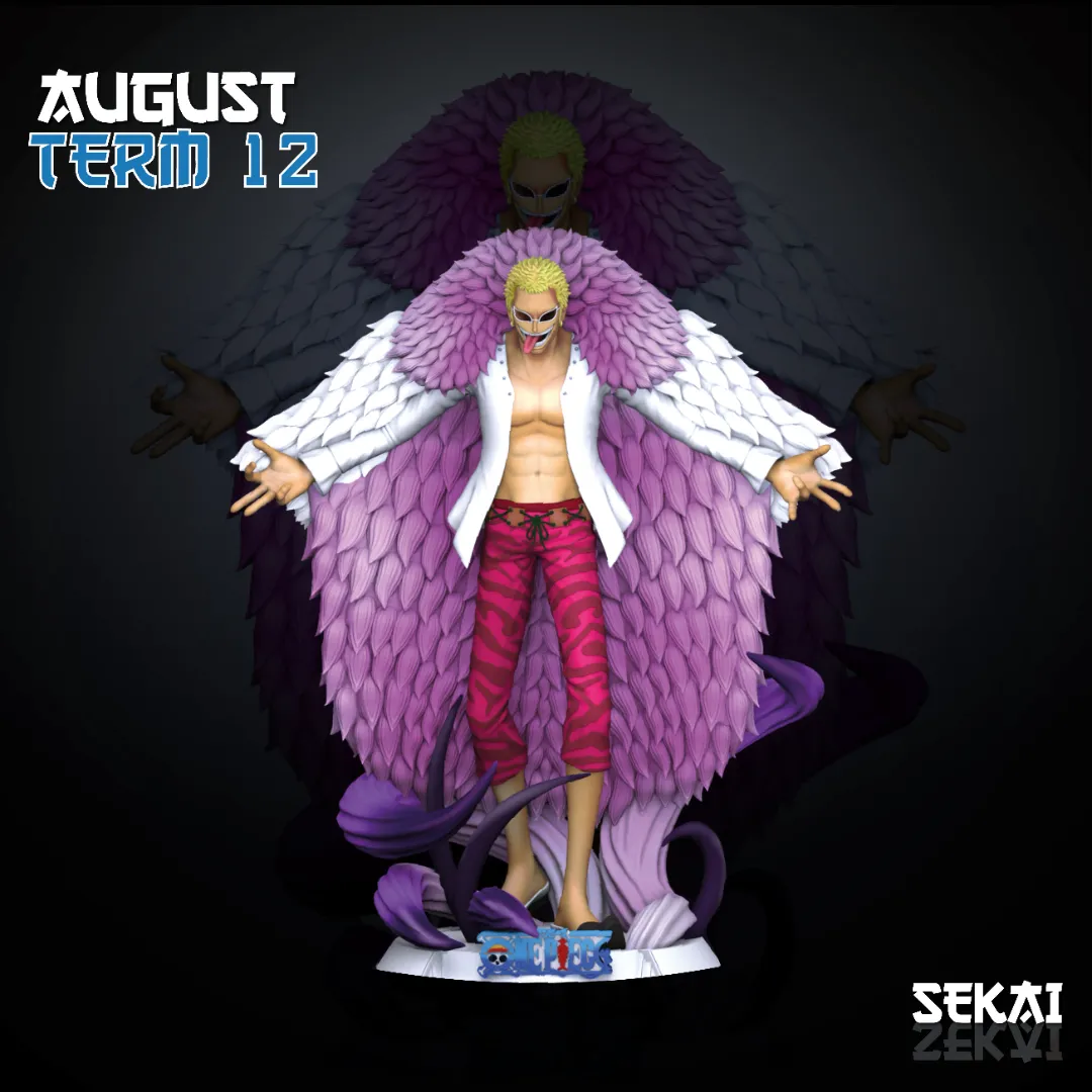Doflamingo - Unassembled and Unpainted Garage Kit - Model Designed by Sekai3D