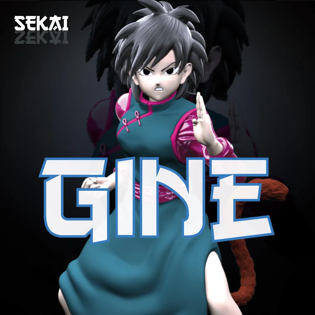 Gine - Unassembled and Unpainted Garage Kit - Model Designed by Sekai3D