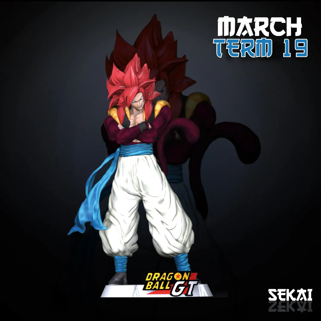 SSJ4 Gogeta - Unassembled and Unpainted Garage Kit - Model Designed by Sekai3D