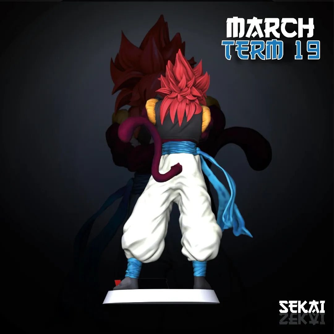SSJ4 Gogeta - Unassembled and Unpainted Garage Kit - Model Designed by Sekai3D