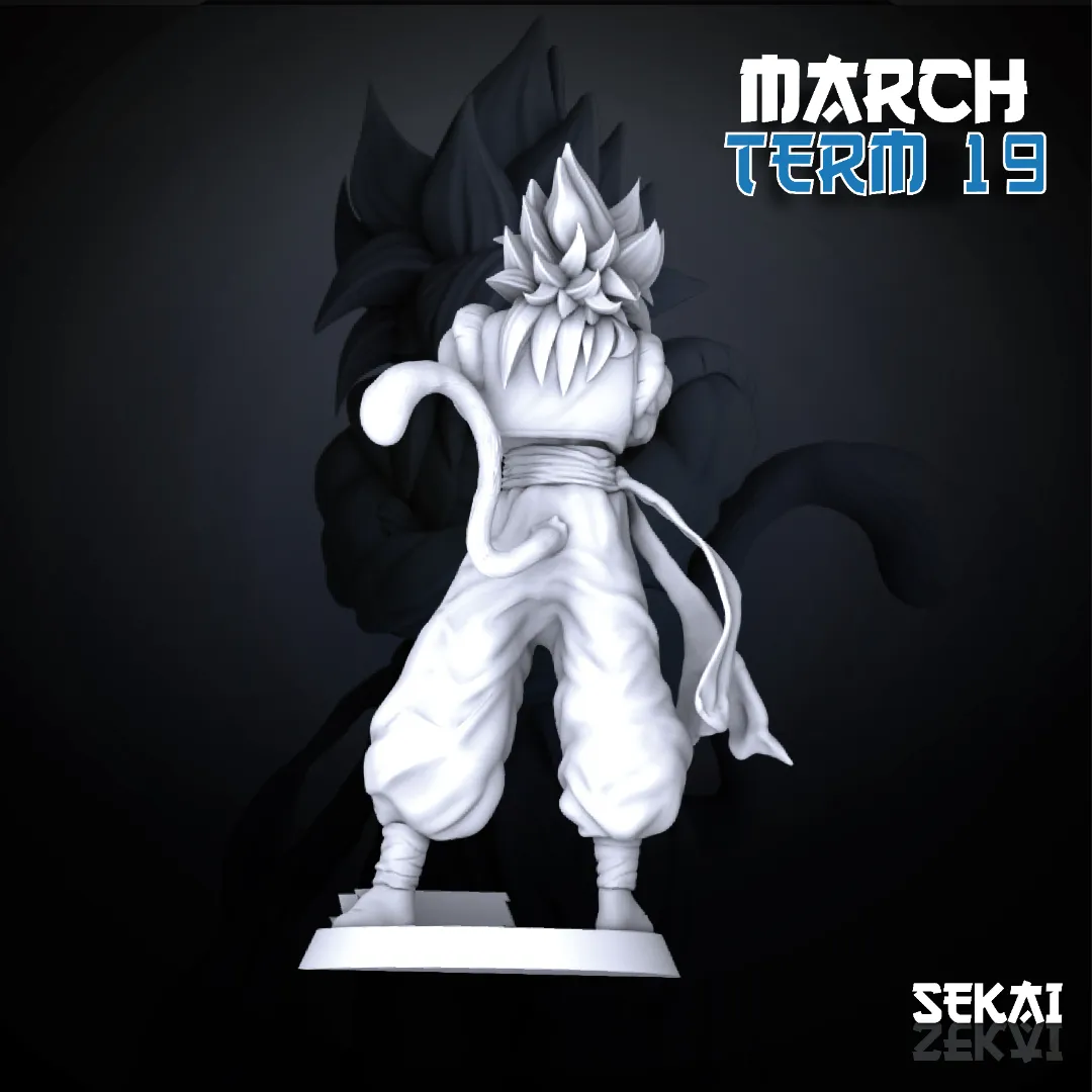 SSJ4 Gogeta - Unassembled and Unpainted Garage Kit - Model Designed by Sekai3D