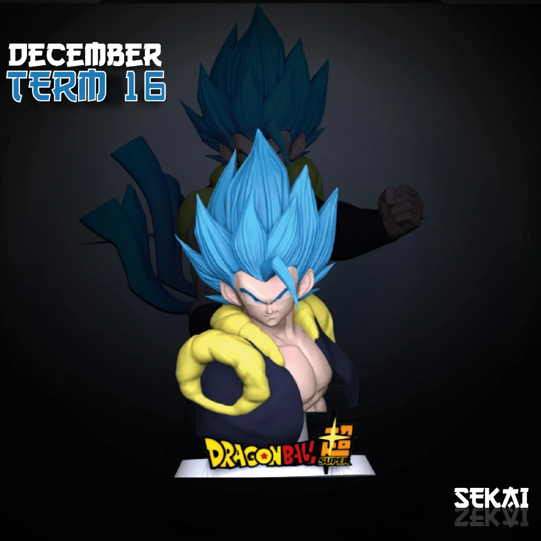 SSJ Blue Gogeta - Unassembled and Unpainted Garage Kit - Model Designed by Sekai3d