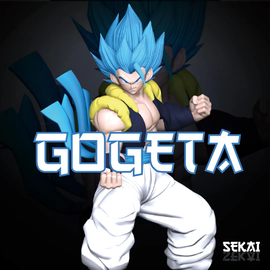 SSJ Blue Gogeta - Unassembled and Unpainted Garage Kit - Model Designed by Sekai3d