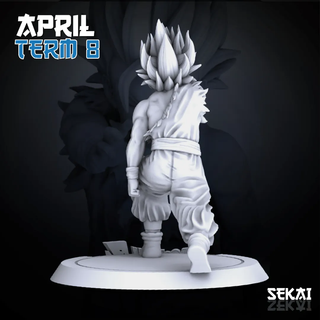 SSJ2 Teen Gohan - Unassembled and Unpainted Garage Kit - Model Designed by Sekai3D