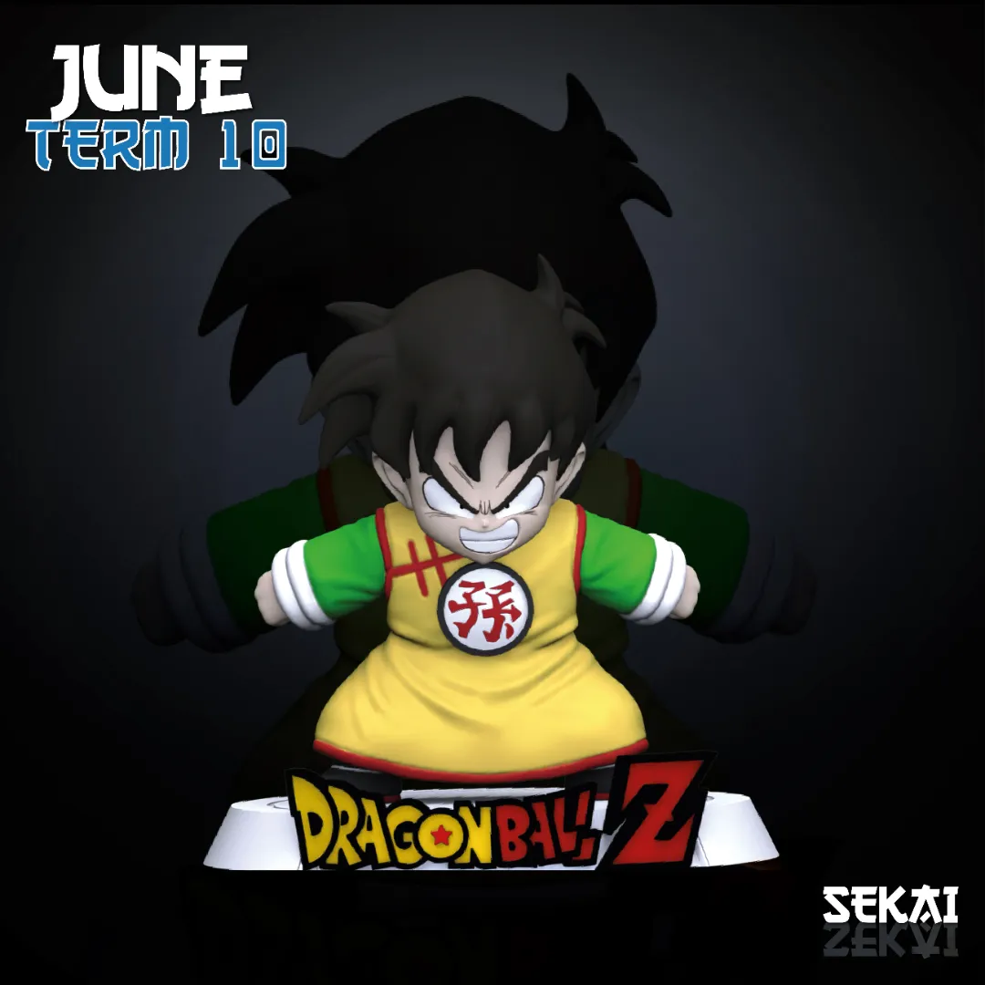 Kid Gohan - Unassembled and Unpainted Garage Kit - Model Designed by Sekai 3D