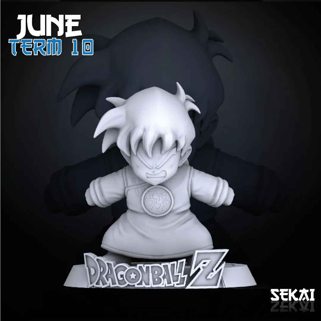 Kid Gohan - Unassembled and Unpainted Garage Kit - Model Designed by Sekai 3D