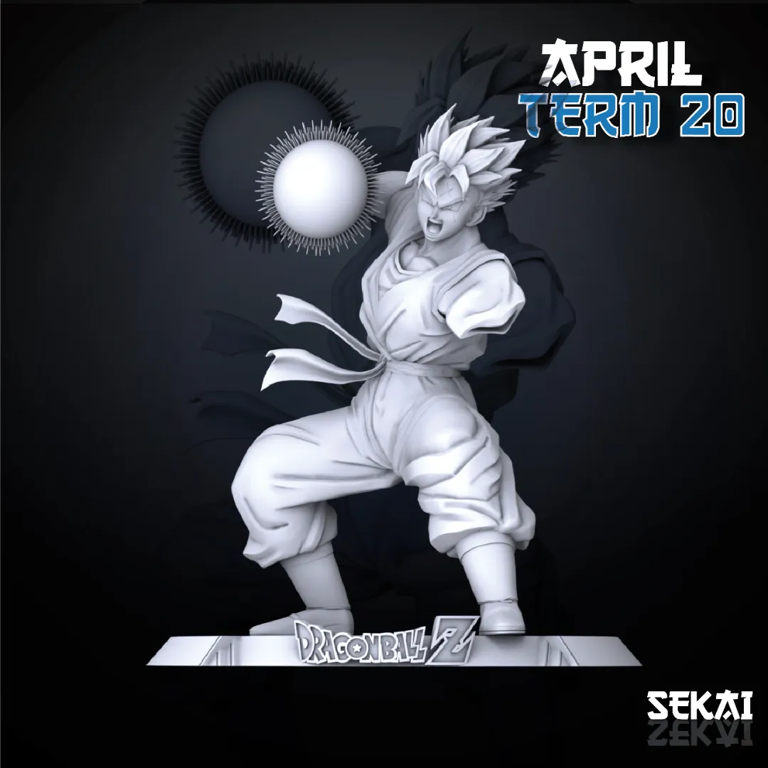 Future Gohan - Unassembled and Unpainted Garage Kit - Model Designed by Sekai3D
