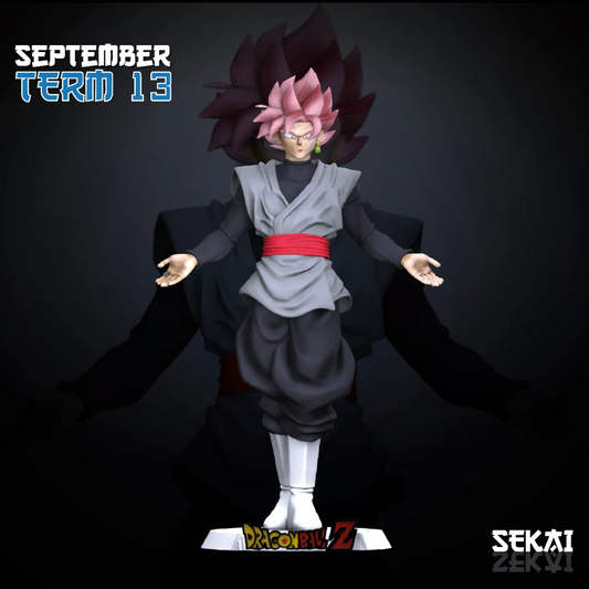 SSJ Rose Goku Black - Unassembled and Unpainted Garage Kit - Model Designed by Sekai3D