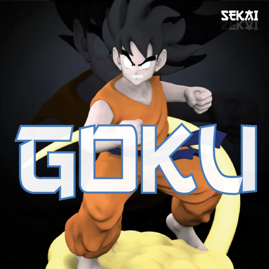 Goku - Unassembled and Unpainted Garage Kit - Model Designed by Sekai3D