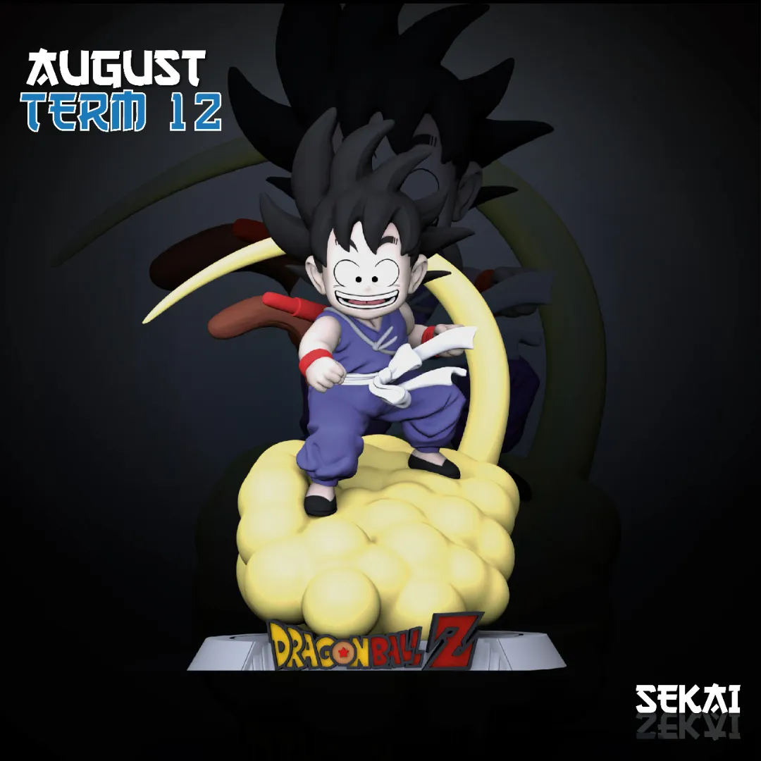 Kid Goku - Unassembled and Unpainted Garage Kit - Model Designed by Sekai3D