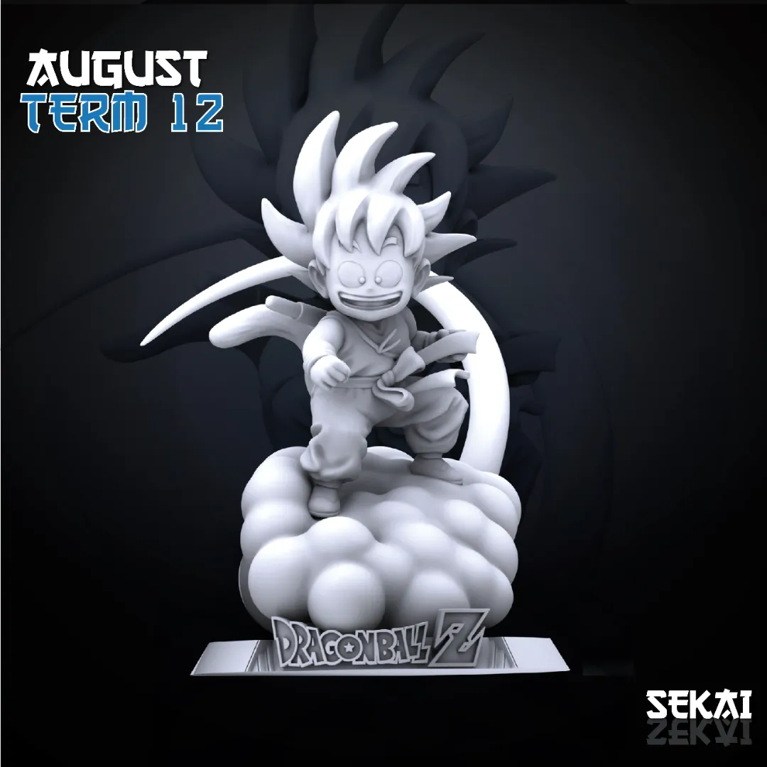 Kid Goku - Unassembled and Unpainted Garage Kit - Model Designed by Sekai3D