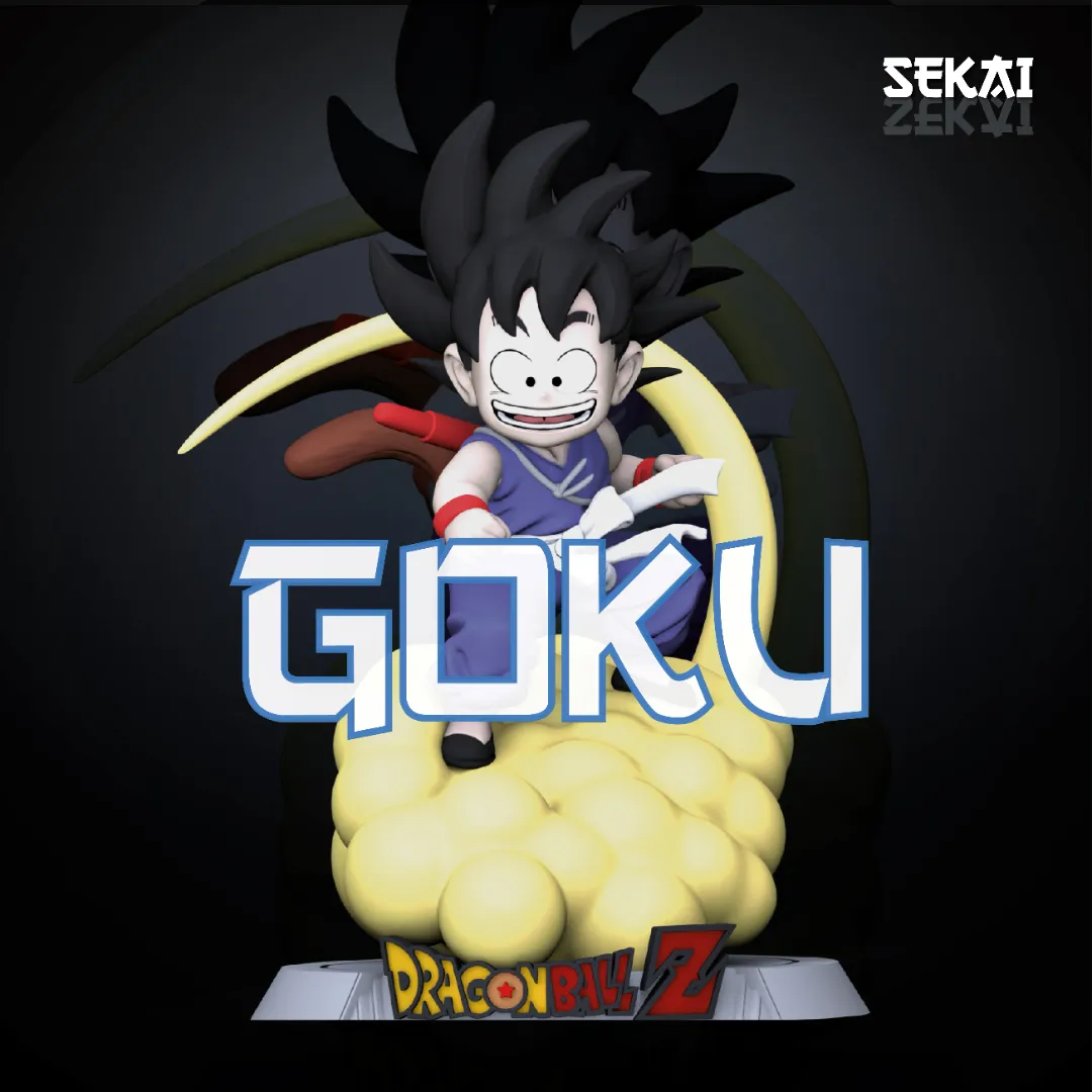 Kid Goku - Unassembled and Unpainted Garage Kit - Model Designed by Sekai3D