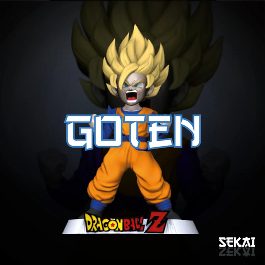 SSJ Goten - Unassembled and Unpainted Garage Kit - Model Designed by Sekai3D