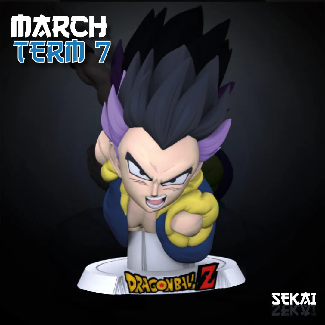 Gotenks - Unassembled and Unpainted Garage Kit - Model Designed by Sekai3D