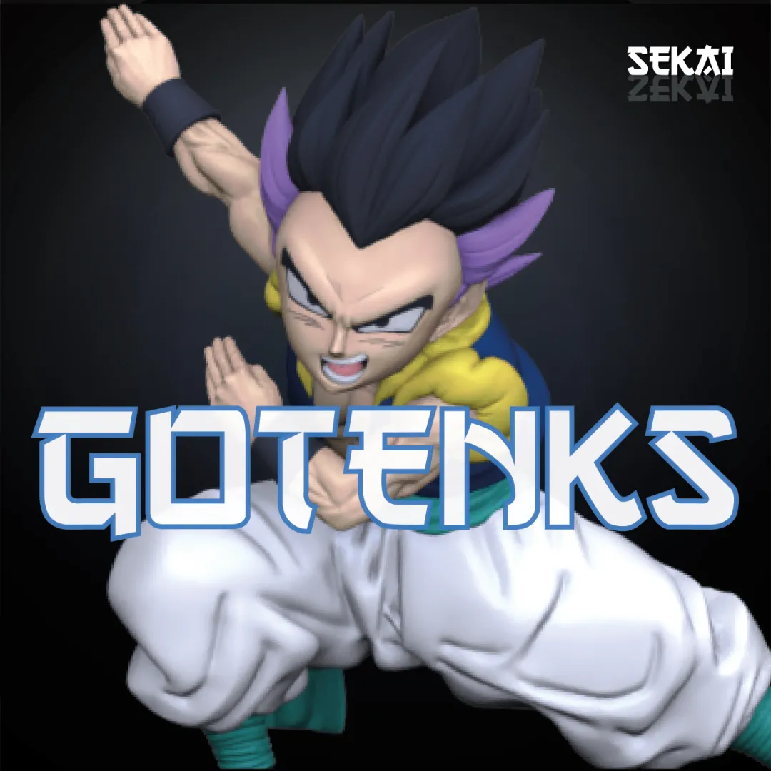 Gotenks - Unassembled and Unpainted Garage Kit - Model Designed by Sekai3D