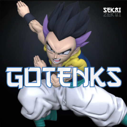 Gotenks - Unassembled and Unpainted Garage Kit - Model Designed by Sekai3D