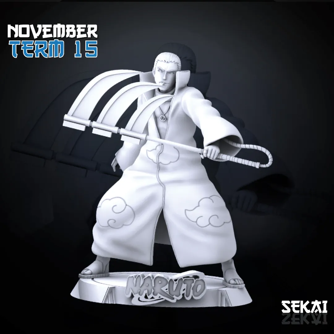 Hidan - Unassembled and Unpainted Garage Kit - Model Designed by Sekai3D