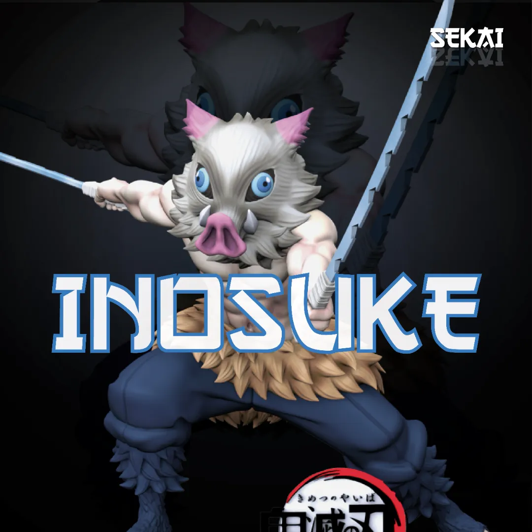 Inosuke - Unassembled and Unpainted Garage Kit - Model Designed by Sekai 3D