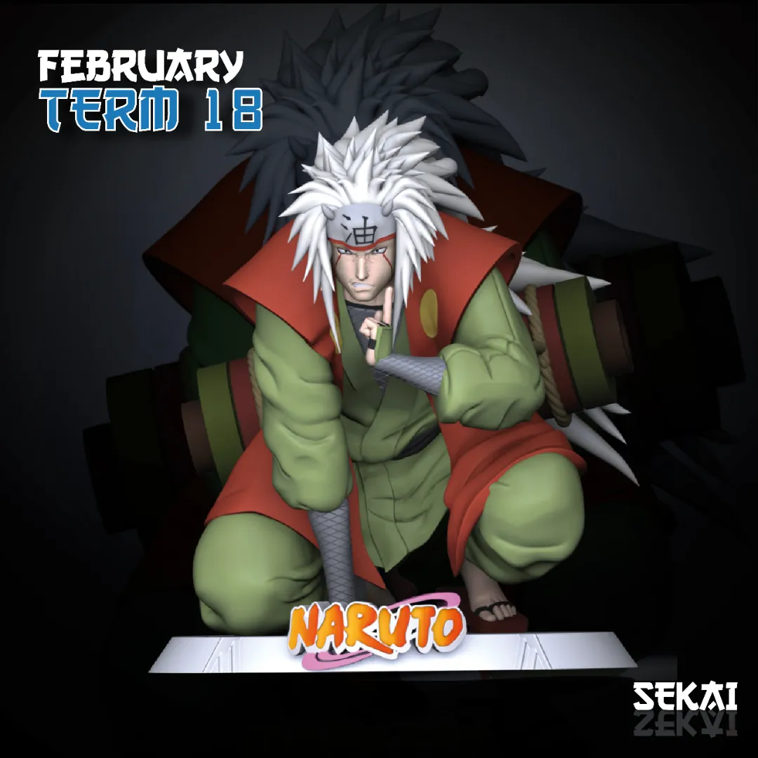 Jiraya - Unassembled and Unpainted Garage Kit - Model Designed by Sekai3D