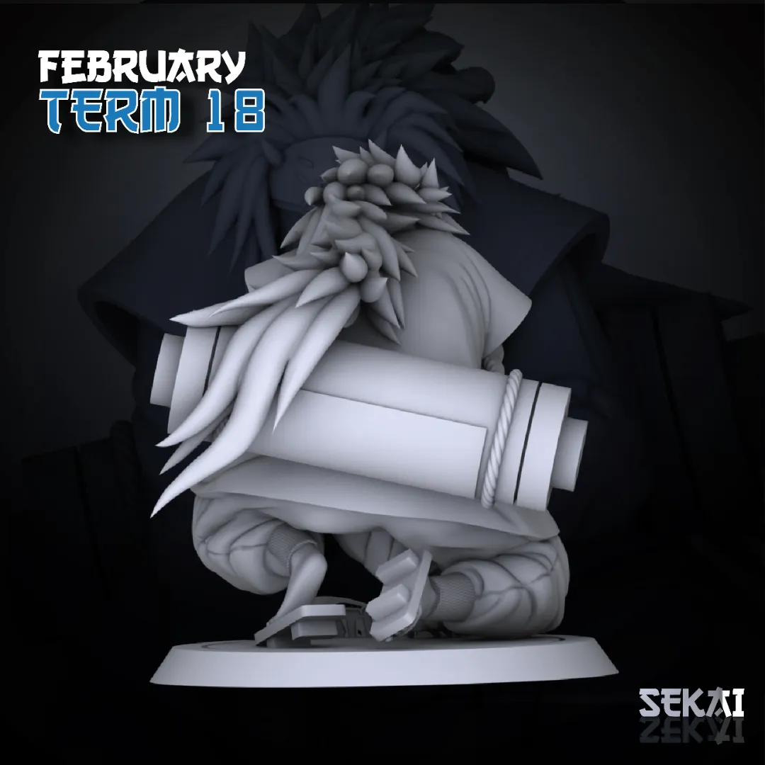 Jiraya - Unassembled and Unpainted Garage Kit - Model Designed by Sekai3D