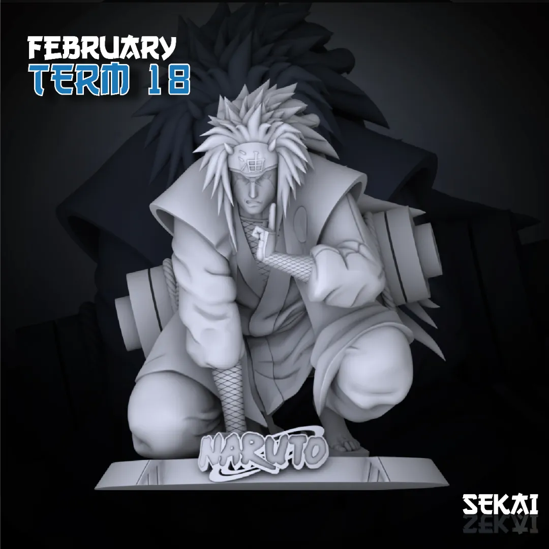 Jiraya - Unassembled and Unpainted Garage Kit - Model Designed by Sekai3D
