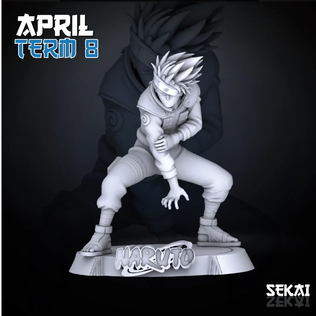 Kakashi - Unassembled and Unpainted Garage Kit - Model Designed by Sekai3D