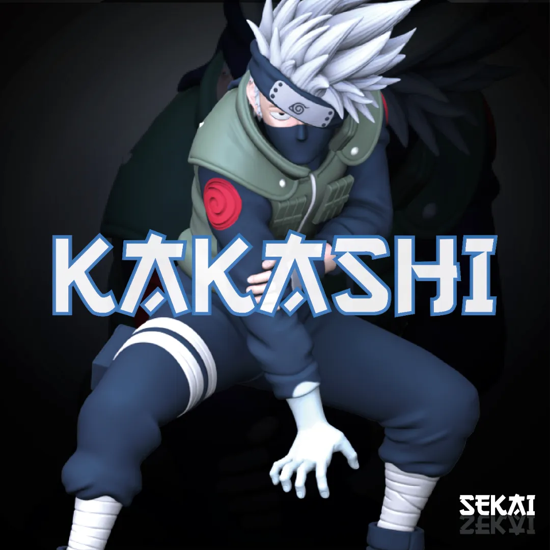 Kakashi - Unassembled and Unpainted Garage Kit - Model Designed by Sekai3D