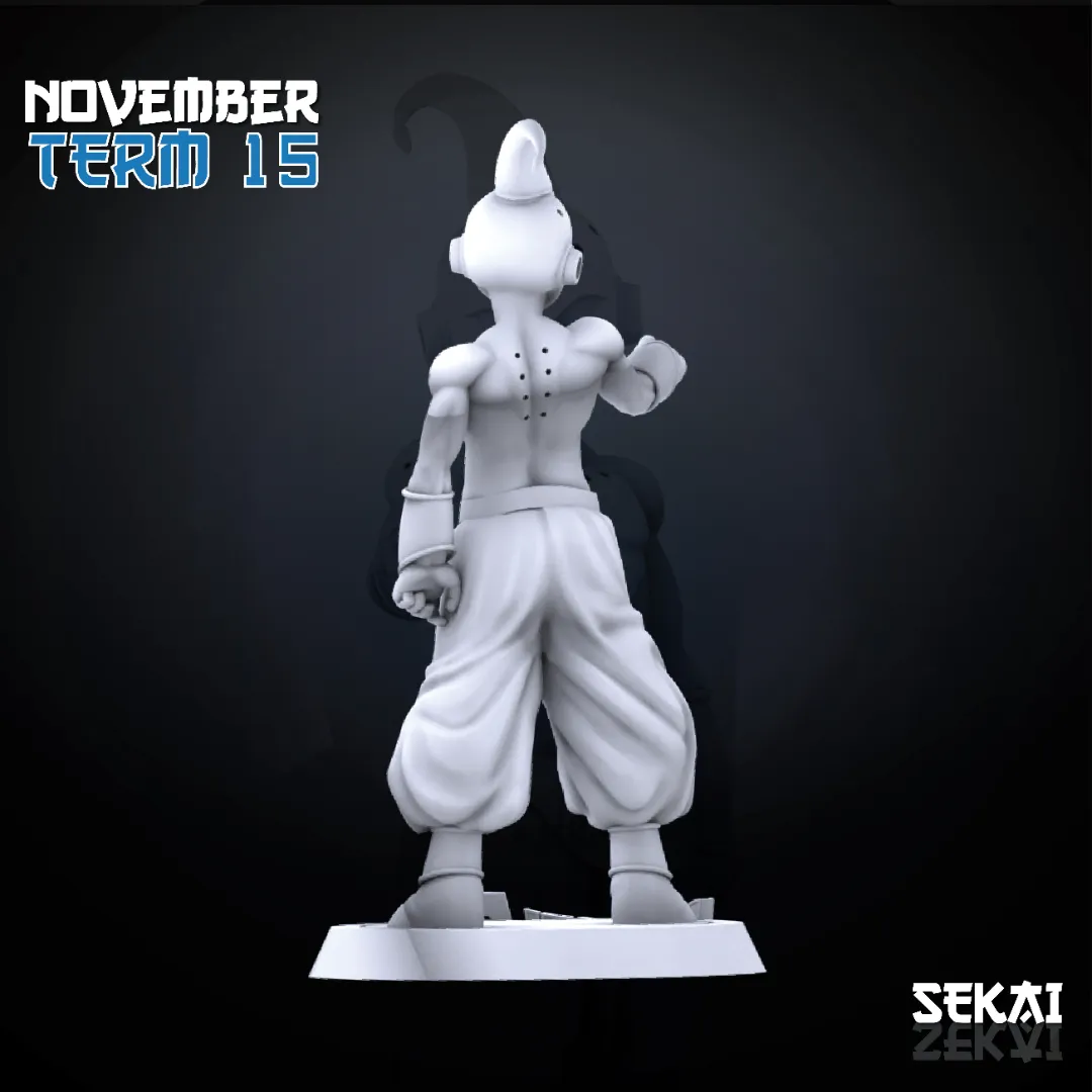 Kid Buu - Unassembled and Unpainted Garage Kit - Model Designed by Sekai3D