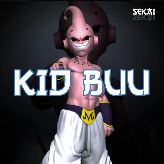Kid Buu - Unassembled and Unpainted Garage Kit - Model Designed by Sekai3D